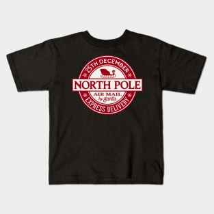 Nort Pole Air Mail Kids T-Shirt